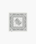 CLASSIC LOGO BANDANA SCARF IN WHITE image 2