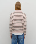 REGULAR LOGO STRIPE POLO KNIT IN PINK image 3
