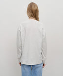 CLASSIC LOGO LONG SLEEVE IN LIGHT HEATHER GREY image 9