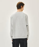 LEMON CLASSIC LOGO SWEATSHIRT IN LIGHT HEATHER GREY image 3