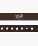 W EYELET BUCKLE BELT IN BROWN image 3