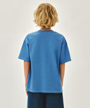 KIDS CLASSIC LOGO DYEING OVERSIZED TEE IN BLUE image 3