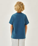 KIDS DOODLE CLASSIC LOGO POCKET POINT TEE IN BLUE image 3