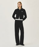 W CLASSIC LOGO KNIT PANTS IN BLACK image 3