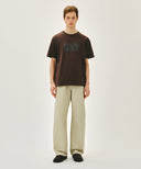 M CURVED CHINO PANTS IN BEIGE image 3
