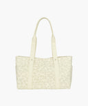 CLASSIC LOGO PATTERN CANVAS SHOULDER BAG IN IVORY image 3