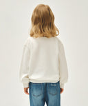 KIDS CITRON KNIT PULLOVER IN IVORY image 3