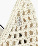 MACRAME HOBO BAG IN IVORY image 3