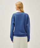 OUTLINE CLASSIC LOGO DYEING OVERSIZED SWEATSHIRT IN BLUE image 3