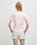W BASIC TEE IN LIGHT PINK image 3