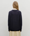 ARGYLE JQD KNIT PULLOVER IN NAVY image 3