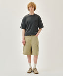 M CARGO HALF PANTS IN BEIGE image 3