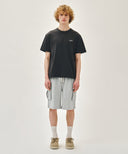 CLASSIC LOGO CARGO SWEAT SHORTS IN HEATHER GREY image 3