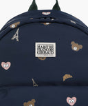 KIDS BEAR PRINT BACKPACK IN NAVY image 4