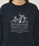 LEMON CLASSIC LOGO SWEATSHIRT IN NAVY image 7