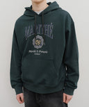 CREST CRACK LOGO OVERSIZED HOODIE IN DARK GREEN image 4