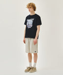 M EASY HALF PANTS IN STRIPE image 4