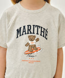 KIDS RAGLAN HALF SWEAT SET-UP IN OATMEAL image 4