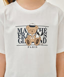 KIDS MARIN BEAR CLASSIC LOGO TEE IN WHITE image 9