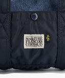 MARITHE X ALPHA INDUSTRIES CLASSIC LOGO NYLON DUFFLE BAG IN NAVY image 4