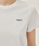 W SMALL REGULAR LOGO TEE IN WHITE image 4