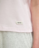 W BASIC TEE IN LIGHT PINK image 4