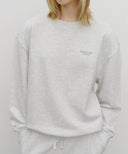 REGULAR LOGO SWEAT SET-UP IN LIGHT HEATHER GREY image 4