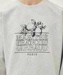 LEMON CLASSIC LOGO SWEATSHIRT IN LIGHT HEATHER GREY image 4
