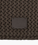 CLASSIC LOGO NET SHOULDER BAG IN DARK BROWN image 4