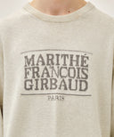 CLASSIC LOGO KNIT PULLOVER IN IVORY image 4