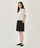 W BERMUDA HALF PANTS IN BLACK image 4