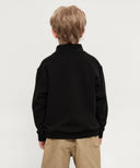 KIDS CLASSIC LOGO COLLAR SWEATSHIRT IN NAVY image 3