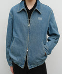 DENIM BLOUSON JACKET IN BLUE image 4