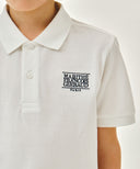 KIDS SMALL CLASSIC LOGO PK TEE IN WHITE image 4