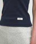 W BASIC SLEEVELESS IN NAVY image 4