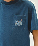 KIDS DOODLE CLASSIC LOGO POCKET POINT TEE IN BLUE image 4