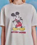 [MARITHE_DISNEY] MICKEY_VINTAGE WASHED TEE IN WHITE image 4
