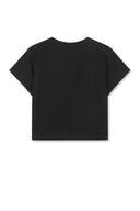 MATIN KIM LOGO CROP TOP IN BLACK image 2