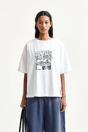 VINTAGE GRAFFITI ARTWORK TOP IN WHITE image 5