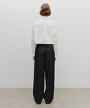 M WIDE RAW DENIM PANTS IN DARK BLUE image 5