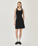 W REGULAR LOGO SLEEVELESS IN BLACK image 5