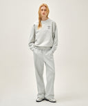 [REGEN] LEMON GRAPHIC OVERSIZED SWEATSHIRT IN LIGHT HEATHER GREY image 5