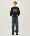 CLASSIC LOGO KNIT PULLOVER IN NAVY image 5