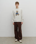 DOODLE BEAR SWEATSHIRT IN OATMEAL image 11