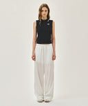 W SMALL CLASSIC LOGO PK COLLAR SLEEVELESS IN DOT image 5