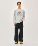 LEMON CLASSIC LOGO SWEATSHIRT IN LIGHT HEATHER GREY image 5