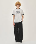 AEROCOOL CRACK CLASSIC LOGO RINGER TEE IN WHITE image 5