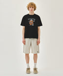 MARINE DRAWING DOODLE GRAPHIC TEE IN BLACK image 5