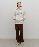 VINTAGE STAMP GRAPHIC HOODIE (BRUSHED) IN OATMEAL image 5