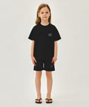 KIDS DOODLE CLASSIC LOGO POCKET POINT TEE IN BLACK image 5
